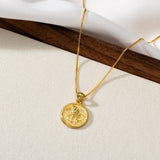 Catholight ST. Michael The Archangel Necklace in Gold Vermeil