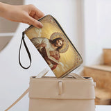 Catholight Jesus the Savior Eternal Light - Leather Wallet Purse