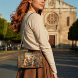 Catholight Christ and Mary Magdalene Leather Crossbody Bag