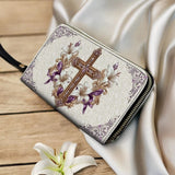 Catholight Faith & Florals Leather Wallet Purse