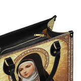Catholight The Little Flower of Grace Leather Bag