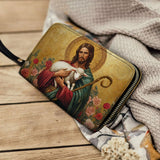 Catholight Lamb of Grace Leather Wallet Purse