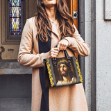 Catholight Crown of Thorns and Sunflower Grace Leather Bag