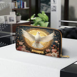 Catholight Dove of Eternal Light Leather Wallet Purse