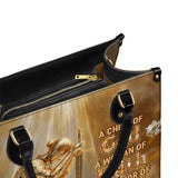 Catholight Faith Warrior Personalized Leather Bag