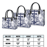 Catholight The Cross Amidst Blooming Faith Leather Bag