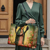 Catholight Roses of Guadalupe Leather Bag
