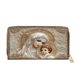 Catholight Heavenly Grace in Radiant Splendor - Leather Wallet Purse