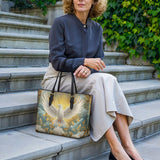 Catholight Grace of the Holy Spirit Leather Tote Bag