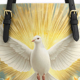 Catholight Grace of the Holy Spirit Leather Tote Bag
