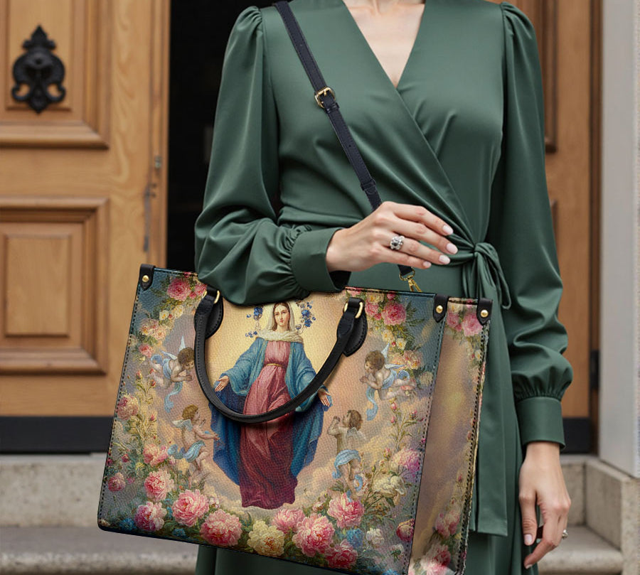 Catholight Assumption Of Mary Leather Bag