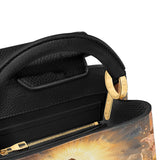 Catholight Glorious Ascension Christ Rising in Majesty Leather Satchel Bag