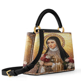 Catholight The Little Flower of Grace  Leather Satchel Bag