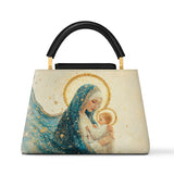 Catholight Divine Mother’s Embrace Leather Satchel Bag
