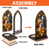 Catholight Angel of Bethlehem Christmas Glow Candle Holder