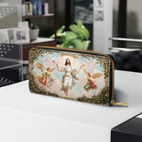 Catholight  In God We Trust Leather Wallet Purse