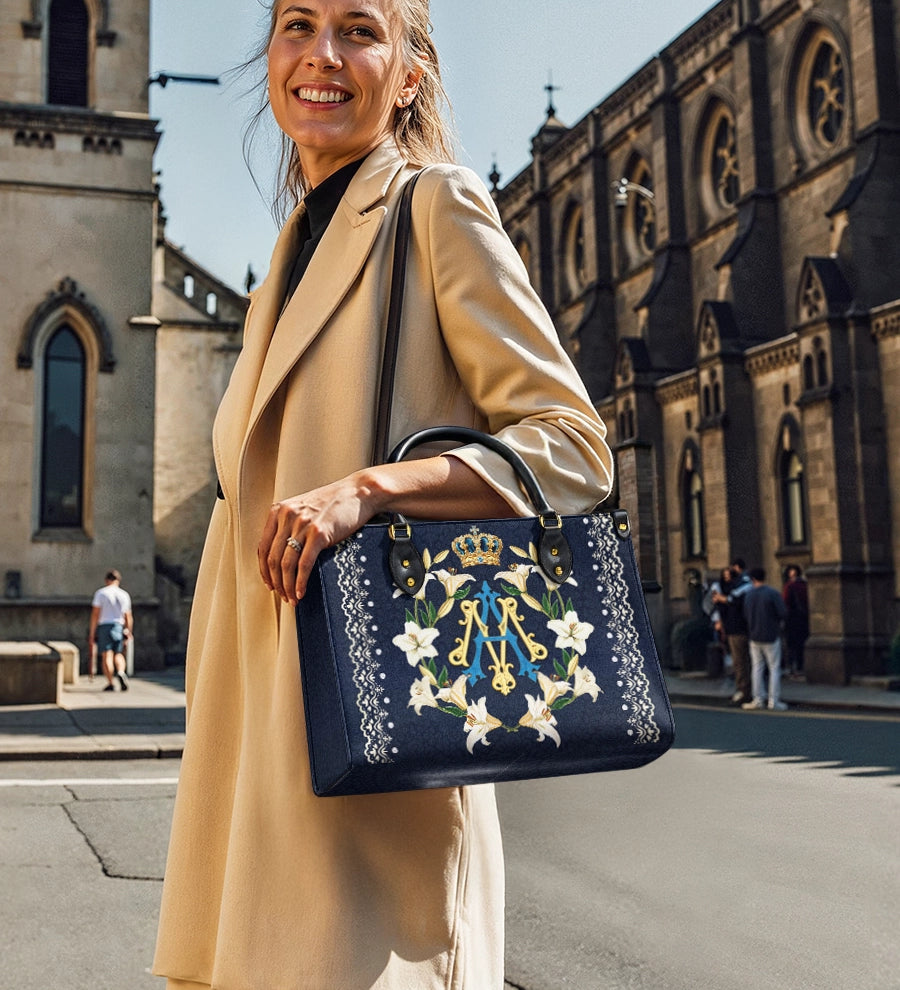 Catholight  Crown Of Grace Leather Bag
