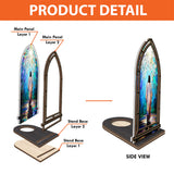 Catholight Walk With Him Candle Holder