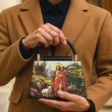 Catholight Saint John The Baptist Shepherd Leather Satchel Bag