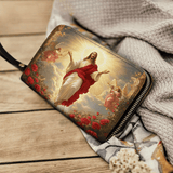 Catholight  Glorious Ascension Christ Rising in Majesty - Leather Wallet Purse