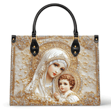 Catholight  Heavenly Grace In Radiant Splendor Leather Bag