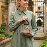 Catholight  Heavenly Grace In Radiant Splendor Leather Satchel Bag