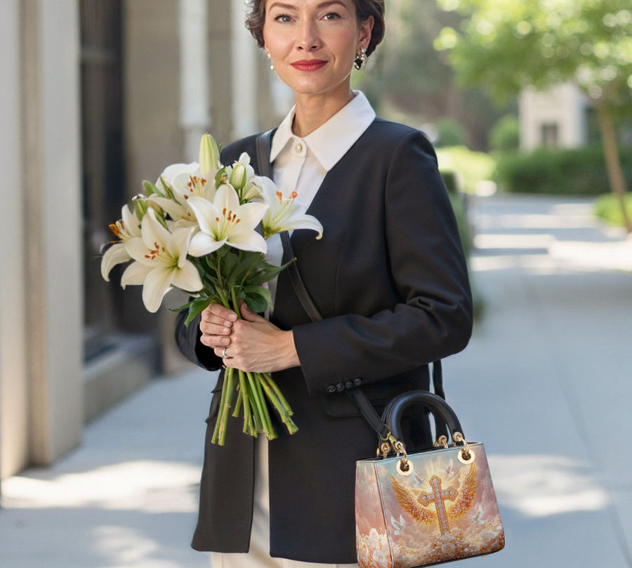 Catholight Dove of Peace Lady Leather Bag