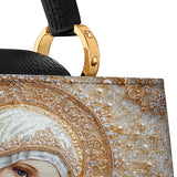 Catholight  Heavenly Grace In Radiant Splendor Leather Satchel Bag