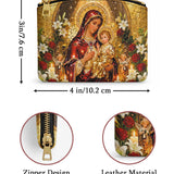 Catholight Mary, Mother of Hope  Leather Rosary Pouch