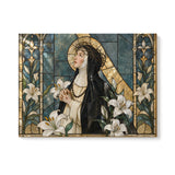 Catholight St. Catherine of Siena in Sacred Devotion Canvas Wall Art