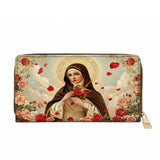 Catholight  Little Flower Elegance Leather Wallet Purse