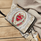Catholight  Immaculate Heart of Mary Elegance - Leather Wallet Purse