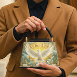 Catholight Grace of the Holy Spirit Personalized Leather Satchel Bag