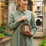 Catholight Agnus Dei Leather Satchel Bag