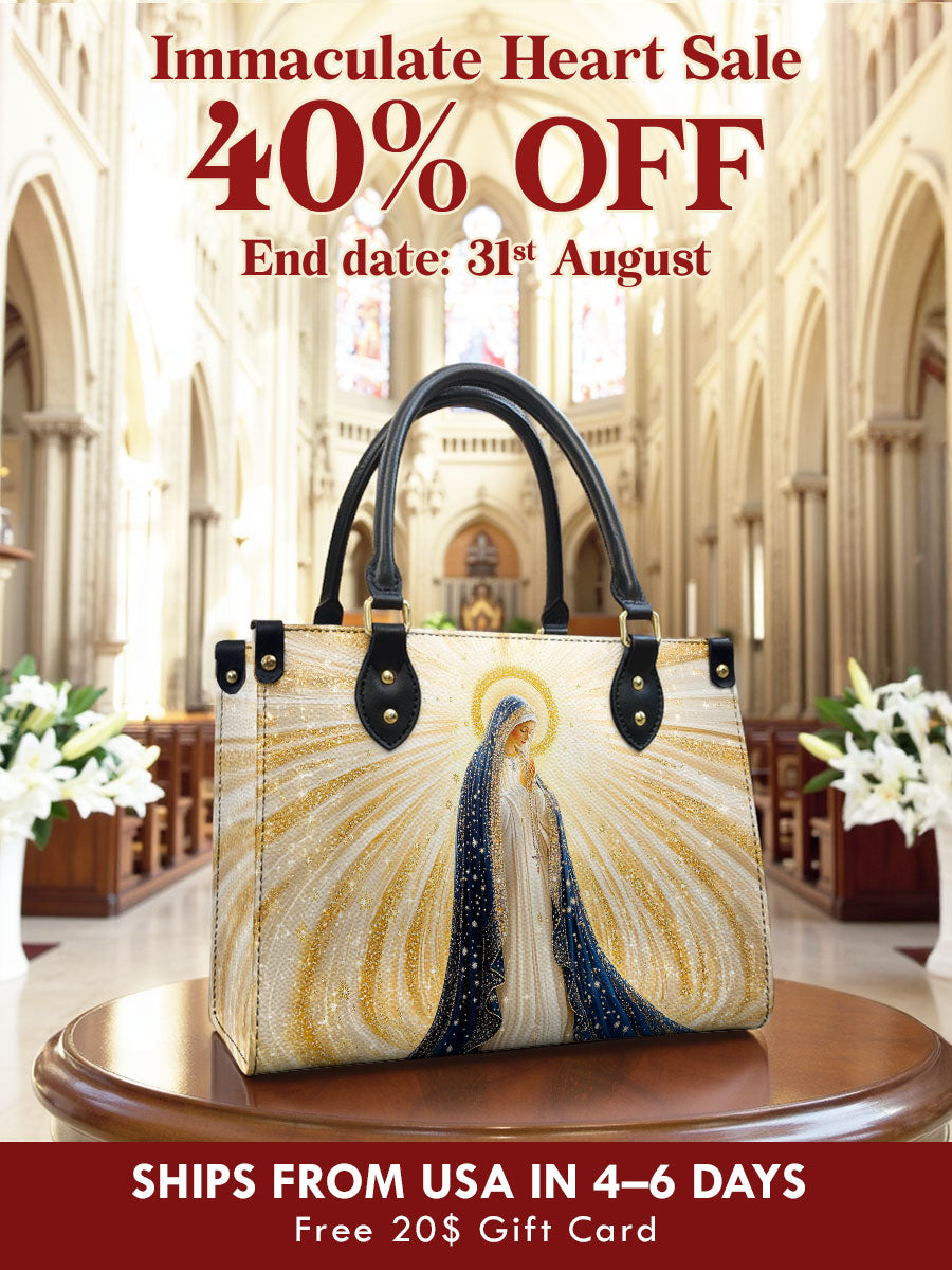 Catholight  Our Lady’s Eternal Glow Leather Bag