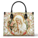 Katholische Ledertasche „Gnade der Jungfrau Maria“