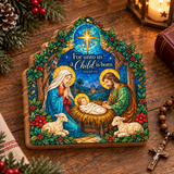 Catholight Holy Nativity Wooden Faith Block