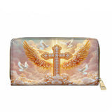 Catholight  Dove of Peace Leather Wallet Purse