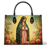 Borsa in pelle Catholight Rose di Guadalupe