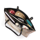 Catholight Rose Halo Devotion Leather Tote Bag