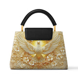 Catholight Wings of Serenity Leather Satchel Bag