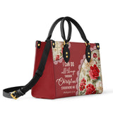 Personalisierte Ledertasche „Catholic Blooming With Faith“