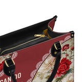 Personalisierte Ledertasche „Catholic Blooming With Faith“