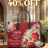 Catholight  Blooming With Faith Leather Bag