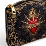 Catholight Flaming Sorrows Leather Rosary Pouch