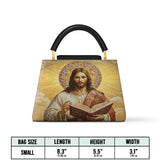 Catholight Jesus the Savior Eternal Light Leather Satchel Bag