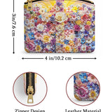 Catholight Floral Resurrection Leather Rosary Pouch