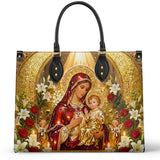 Catholight Mary, Mother of Hope Leather Bag