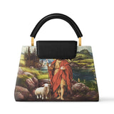 Catholight Saint John The Baptist Shepherd Leather Satchel Bag