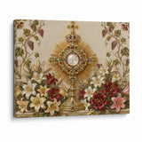 Catholight Eucharistic Bloom Canvas Wall Art